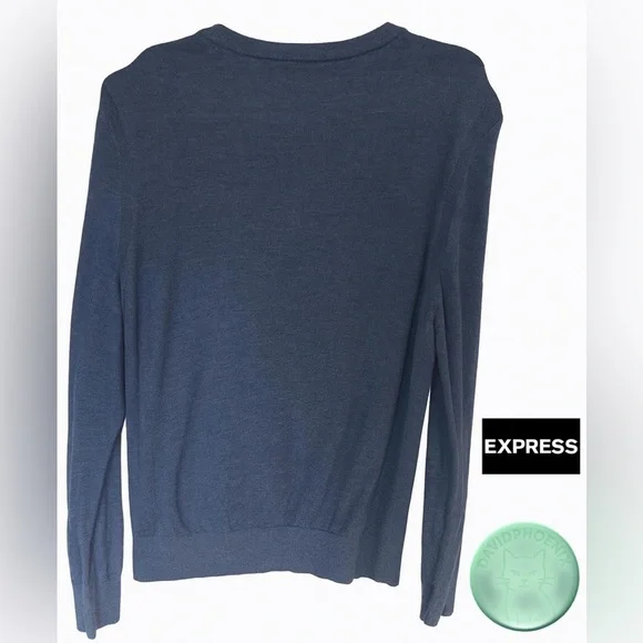 Blue Sweater Express size M - Picture 2 of 6